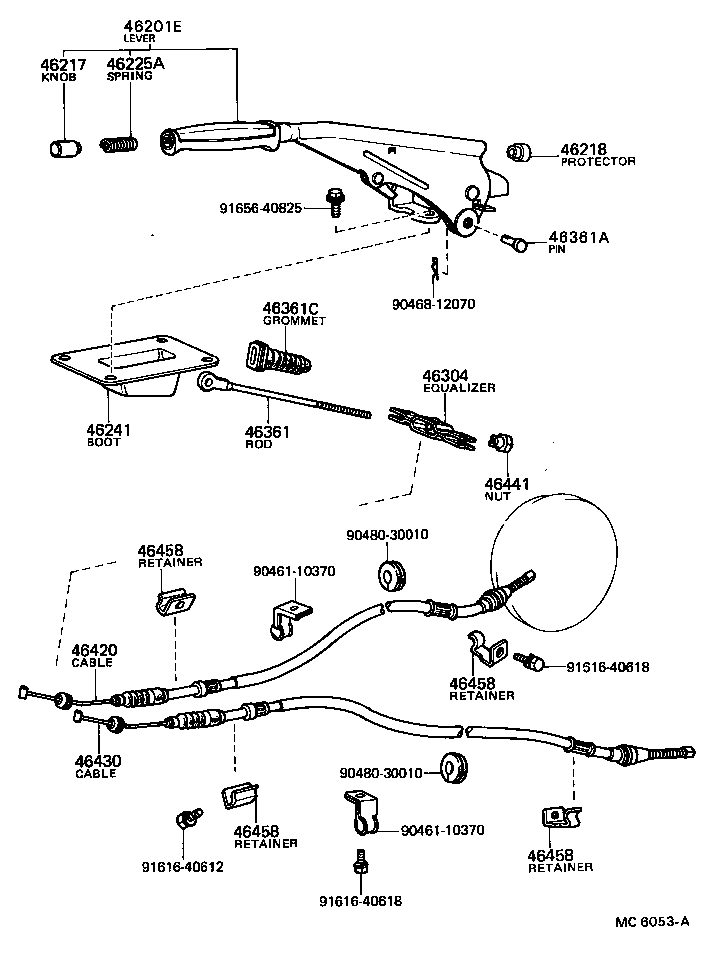90480-01429 GROMMET(FOR PARKING BRAKE PULL ROD) product image