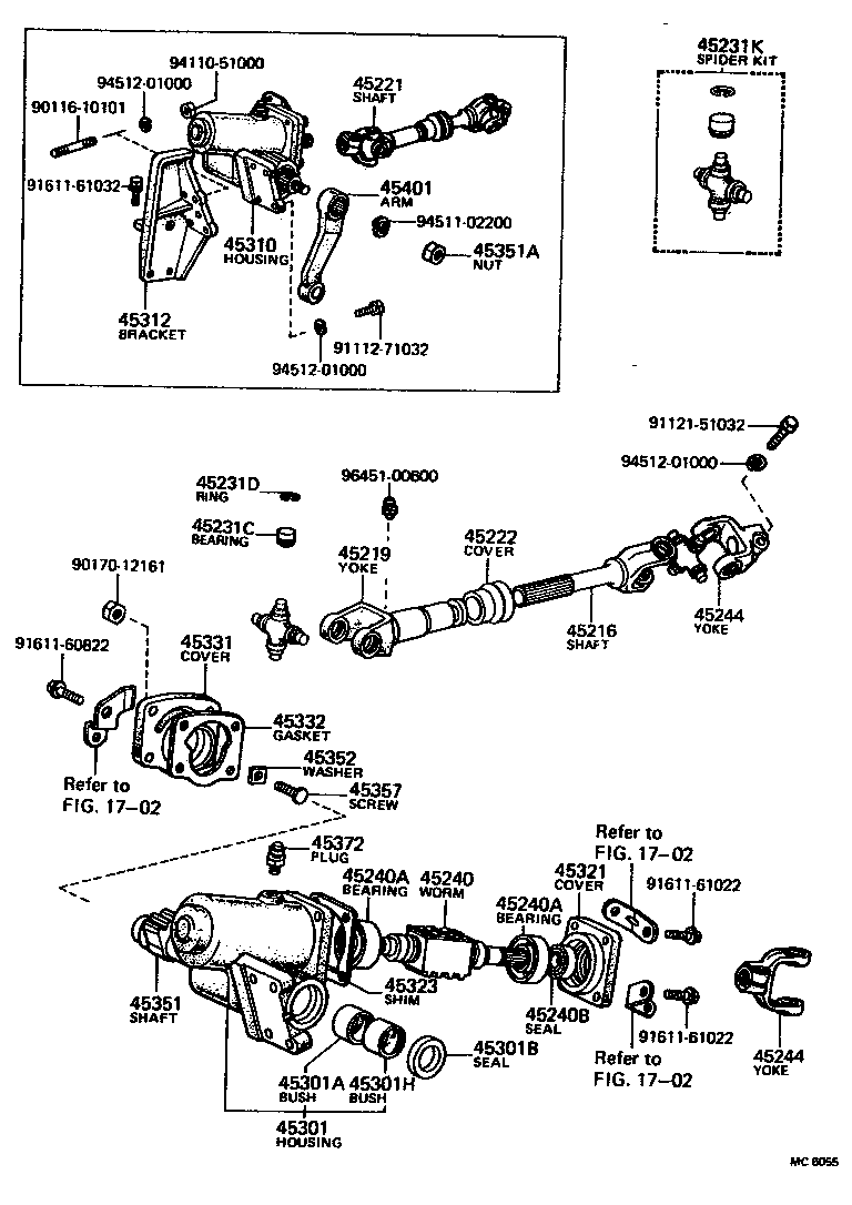 55601-90300 BRACKET SUB-ASSY, STEERING COLUMN UPPER SUPPORT product image