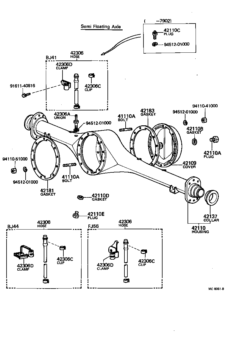 41311-60011 CASE SUB-ASSY, REAR DIFFERENTIAL product image