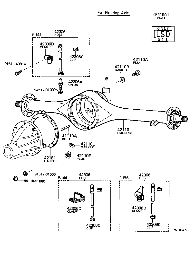 41311-60011 CASE SUB-ASSY, REAR DIFFERENTIAL product image