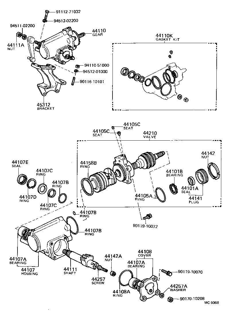 55661-90352 BRACKET SUB-ASSY, STEERING COLUMN UPPER SUPPORT product image