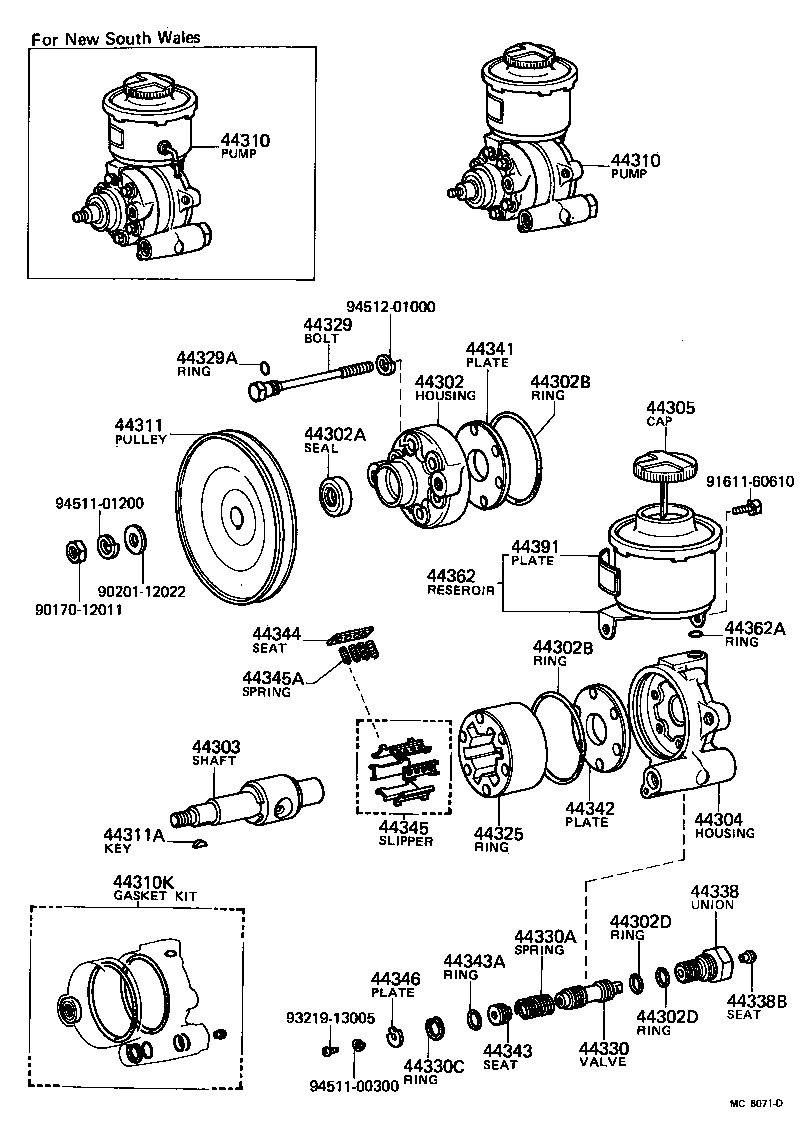 44320-60010 PUMP ASSY, VANE product image