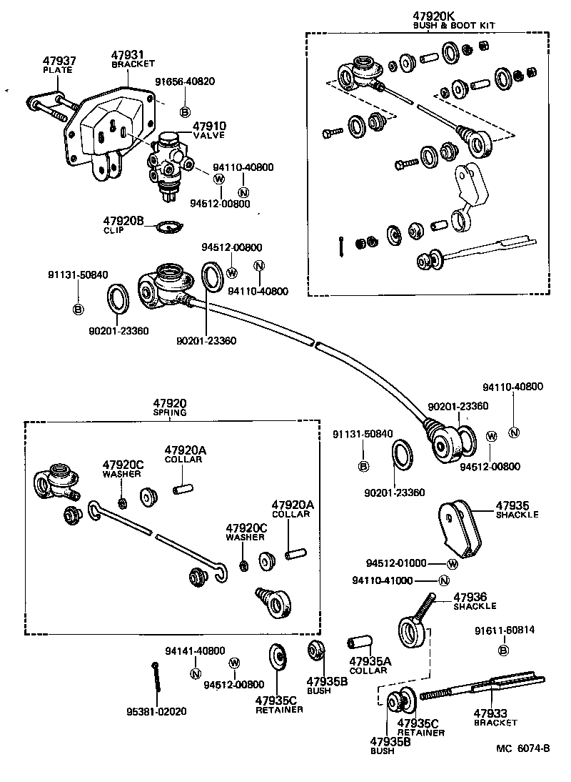 47311-60430 TUBE, FRONT BRAKE, NO.1 product image