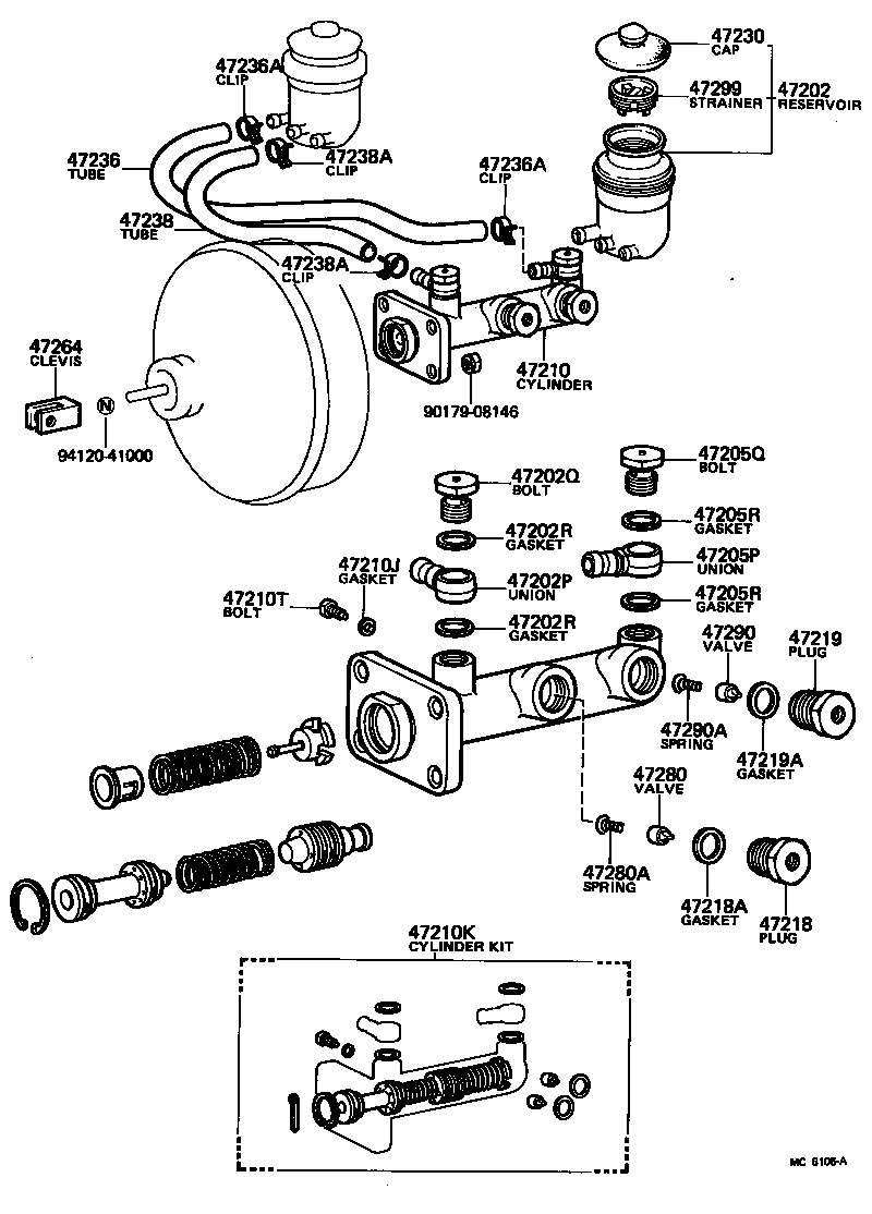 04471-25040 CYLINDER KIT, BRAKE MASTER product image