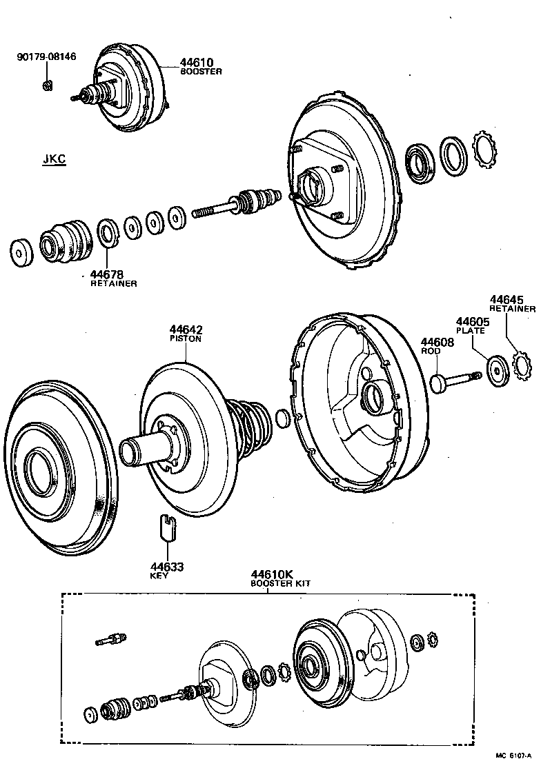 04443-25070 BOOSTER KIT, BRAKE product image