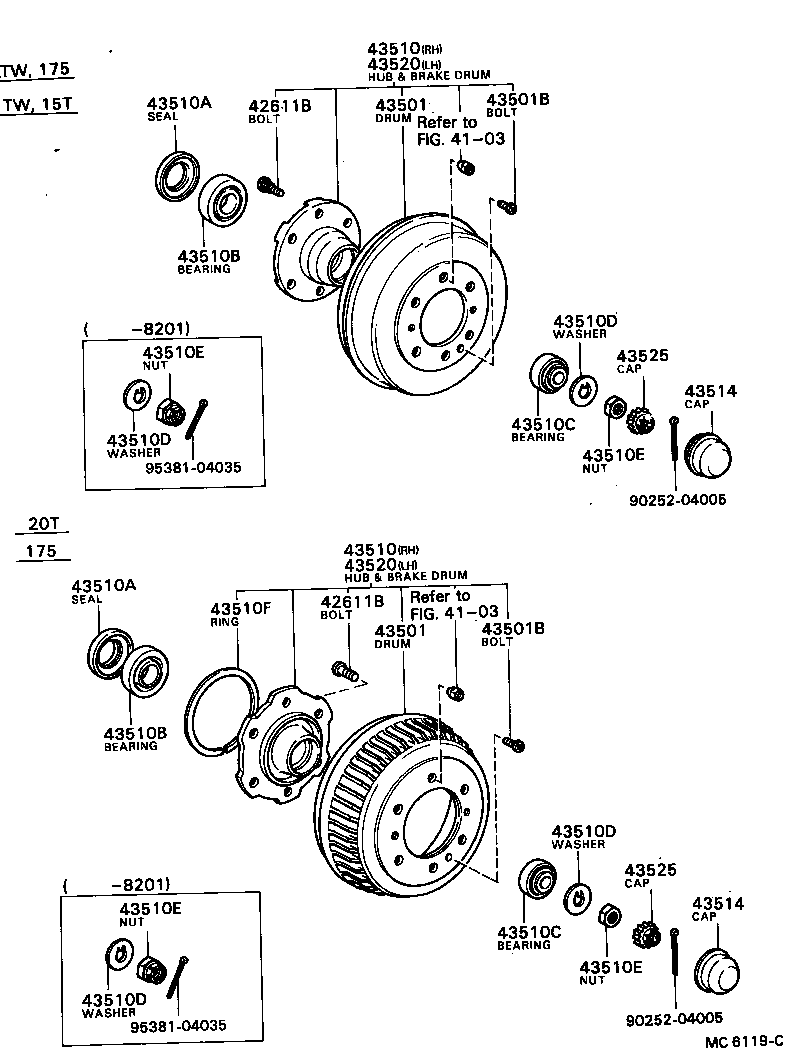 43512-25010 DRUM SUB-ASSY, FRONT BRAKE product image