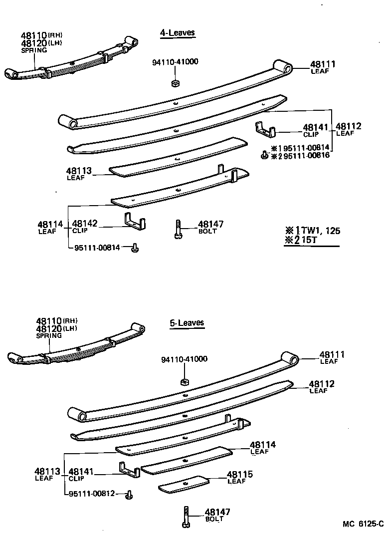 04481-36051 SHACKLE KIT, FRONT SPRING product image