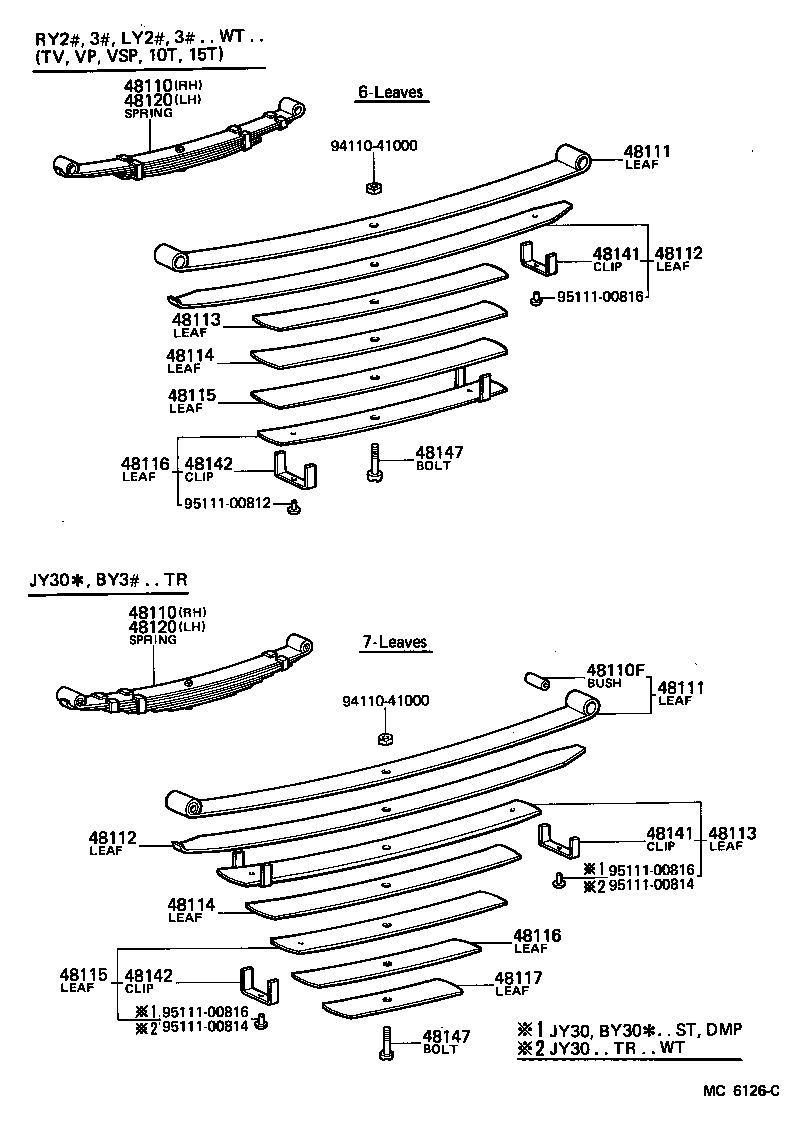 04481-36051 SHACKLE KIT, FRONT SPRING product image