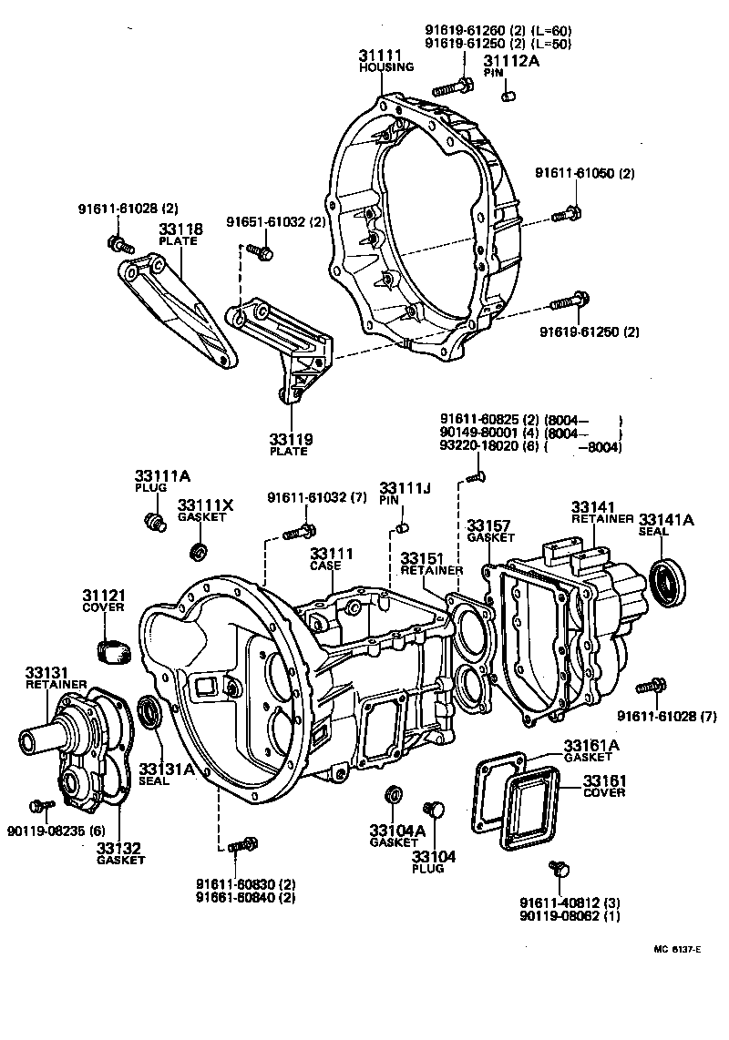 33131-36023 RETAINER, BEARING, FRONT(MTM) product image
