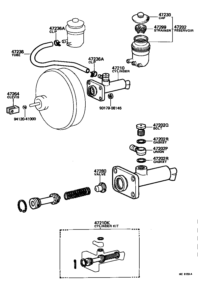 04471-25040 CYLINDER KIT, BRAKE MASTER product image