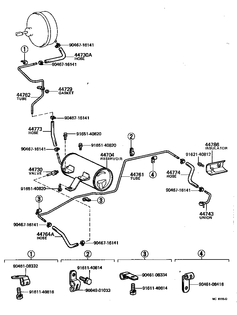 44610-25080 BOOSTER ASSY, BRAKE product image