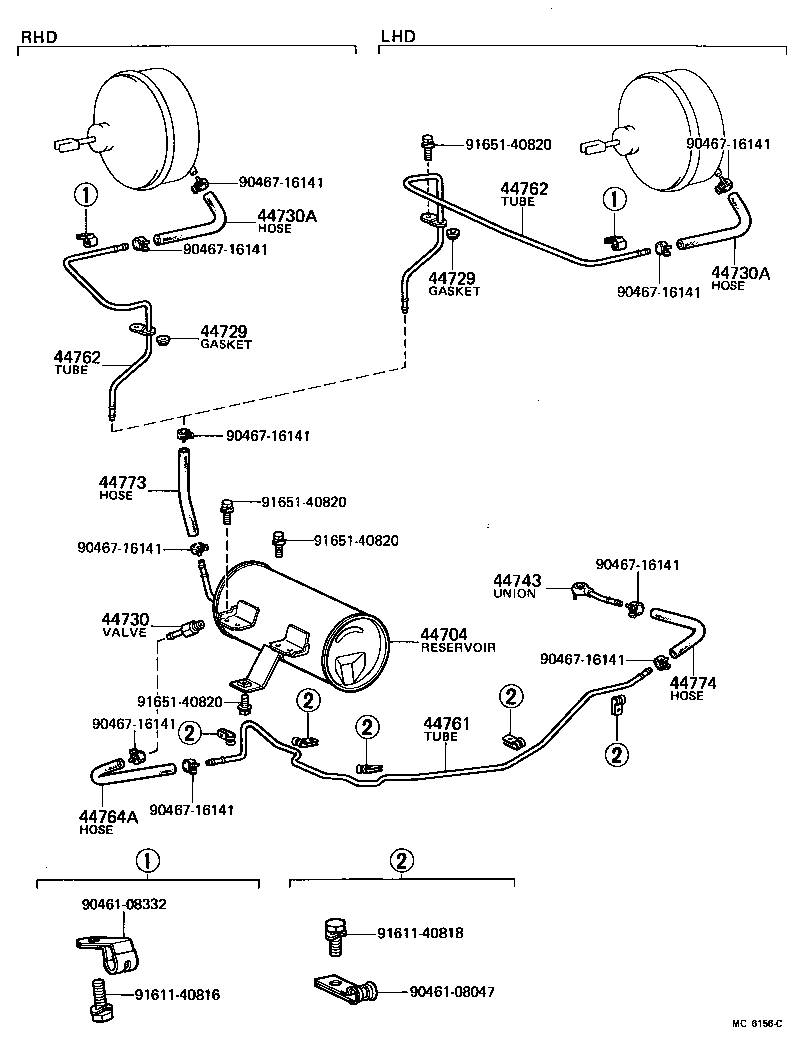 44610-25080 BOOSTER ASSY, BRAKE product image