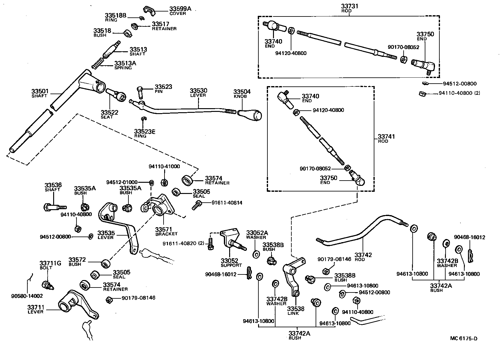 33538-35010 LINK, SHIFTING LEVER product image