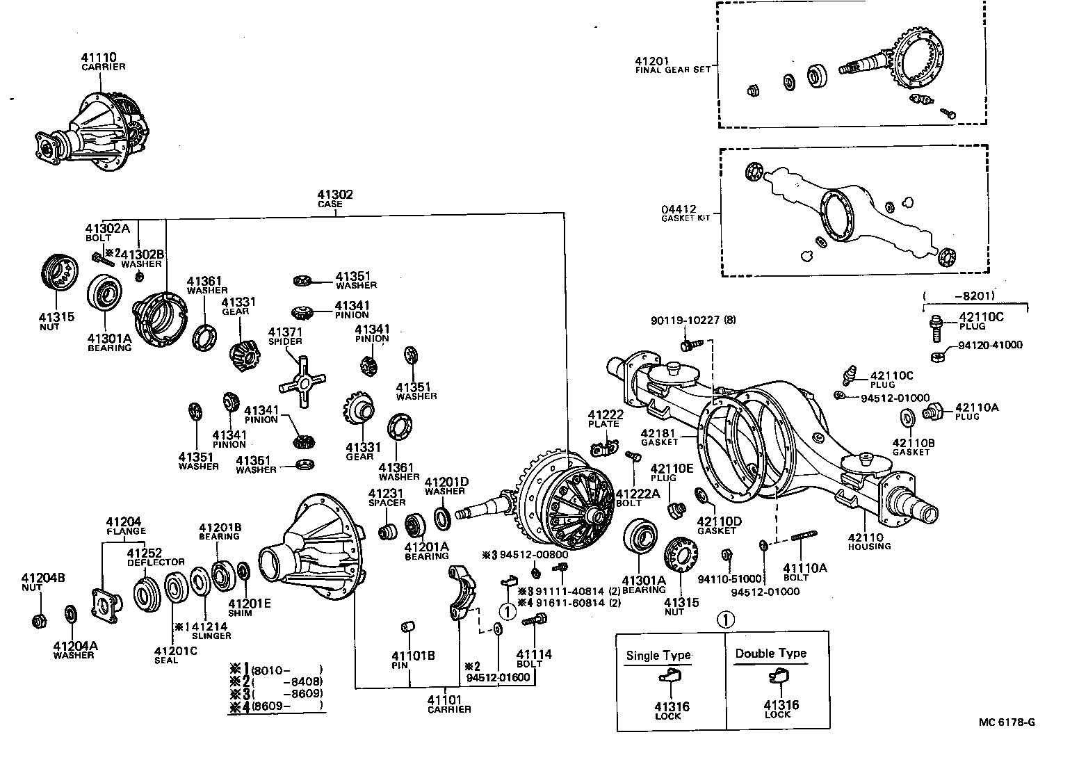 90116-10082 BOLT, NO.1 (FOR REAR DIFFERENTIAL CARRIER SET) product image