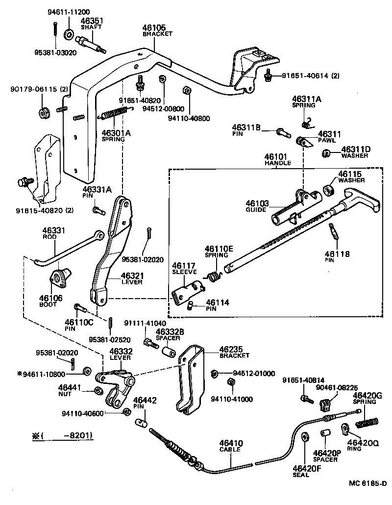 90249-05010 PIN, PARKING BRAKE PAWL PIVOT product image