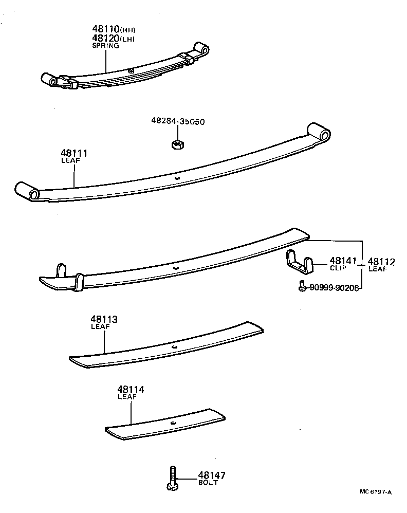04481-35031 SHACKLE KIT, FRONT SPRING product image