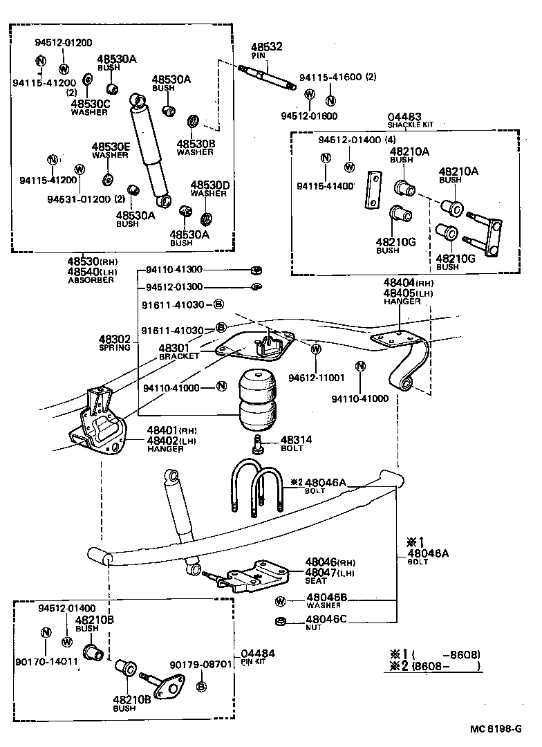 48405-35010 BRACKET SUB-ASSY, REAR SPRING, REAR RH product image