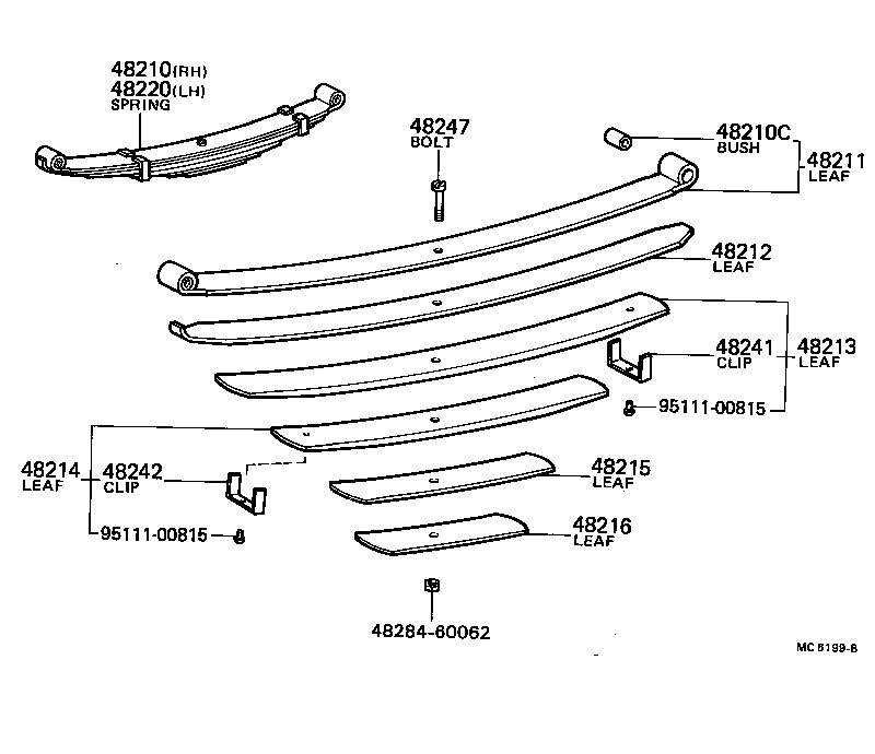 90118-16178 BOLT, U(FOR REAR SPRING) product image