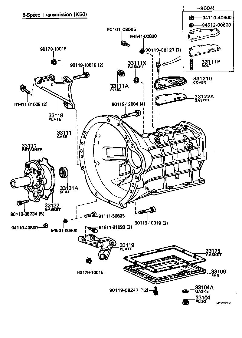 33118-14031 PLATE, STIFFENER, RH(MTM) product image