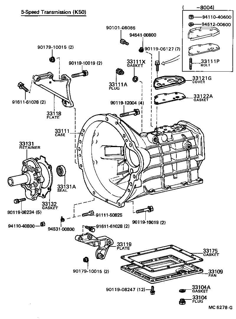 31111-12060 HOUSING, CLUTCH product image