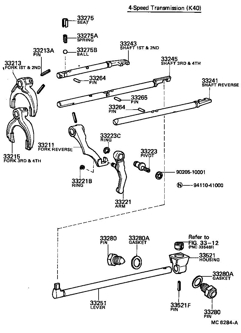 33212-20050 FORK, 1ST & 2ND SHIFT product image
