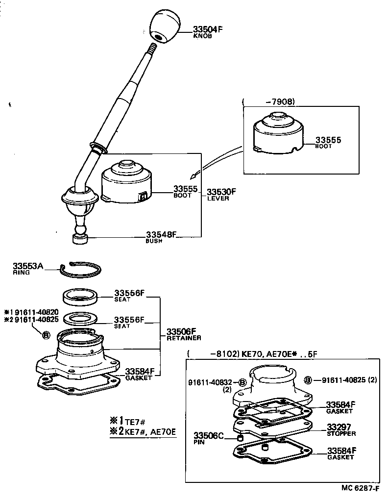33550-12400 FLOOR SHIFT ASSY, TRANSMISSION product image