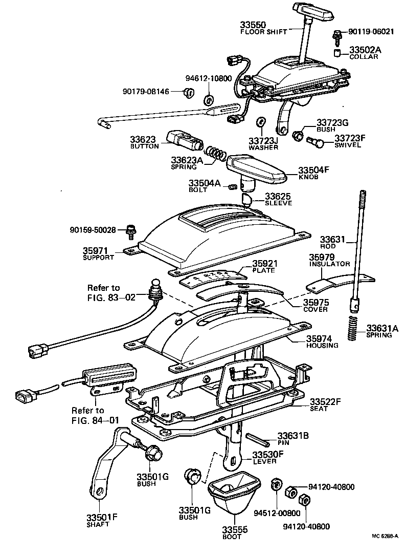 33501-12140 SHAFT SUB-ASSY, CONTROL (FOR FLOOR SHIFT) product image