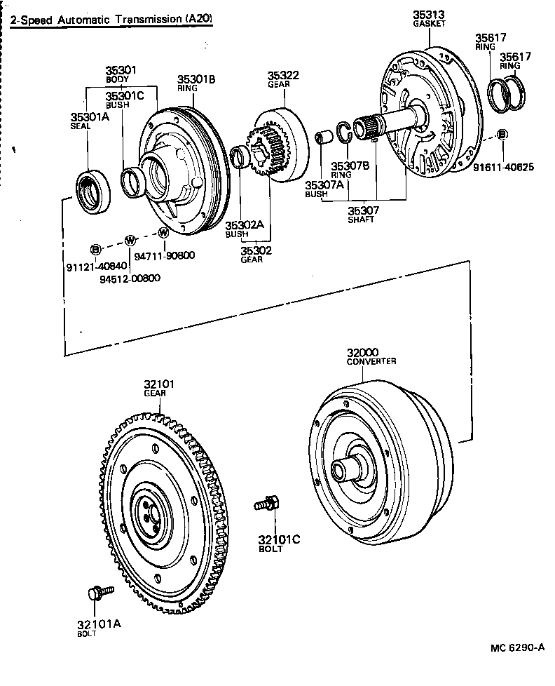 32101-22030 GEAR SUB-ASSY, DRIVE PLATE & RING product image