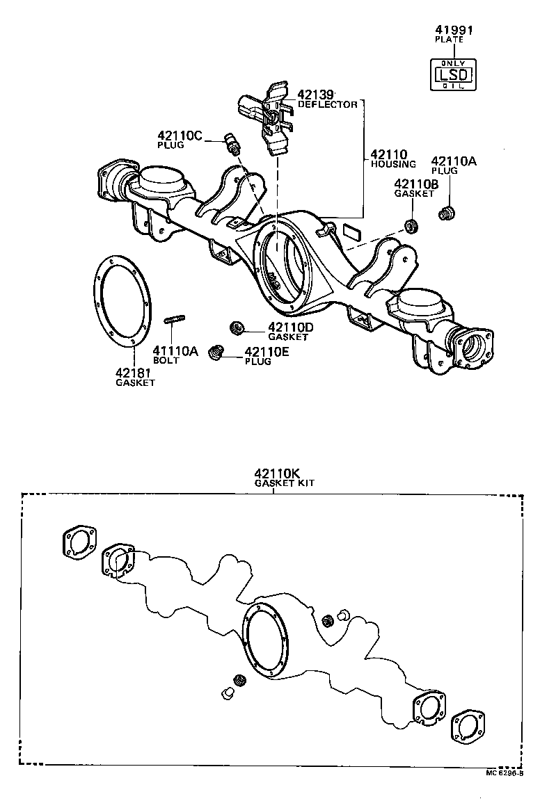 04412-12031 GASKET KIT, DIFFERENTIAL CARRIER product image
