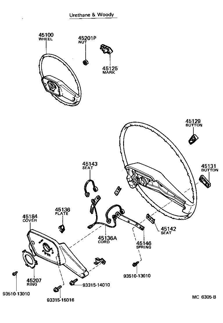 45100-22220 WHEEL ASSY, STEERING product image