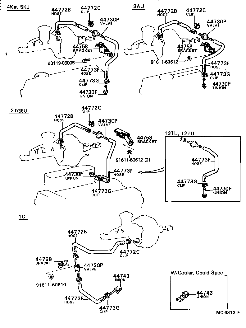 44610-12460 BOOSTER ASSY, BRAKE product image