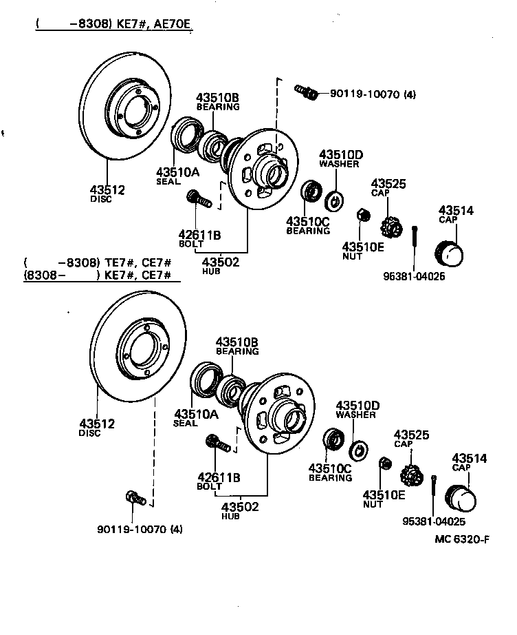 43512-12180 DISC, FRONT product image