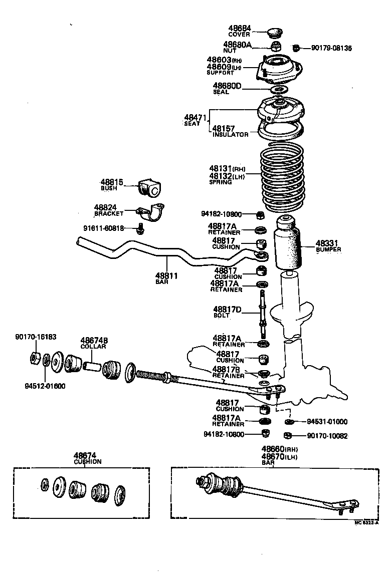 48131-1A780 SPRING, FRONT COIL, LH product image