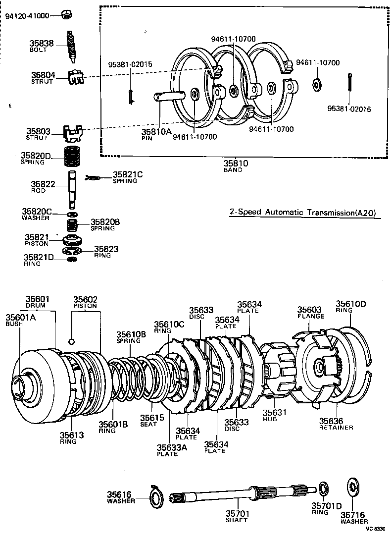 35605-22011 DRUM SUB-ASSY, REAR CLUTCH W/2ND SUN GEAR product image