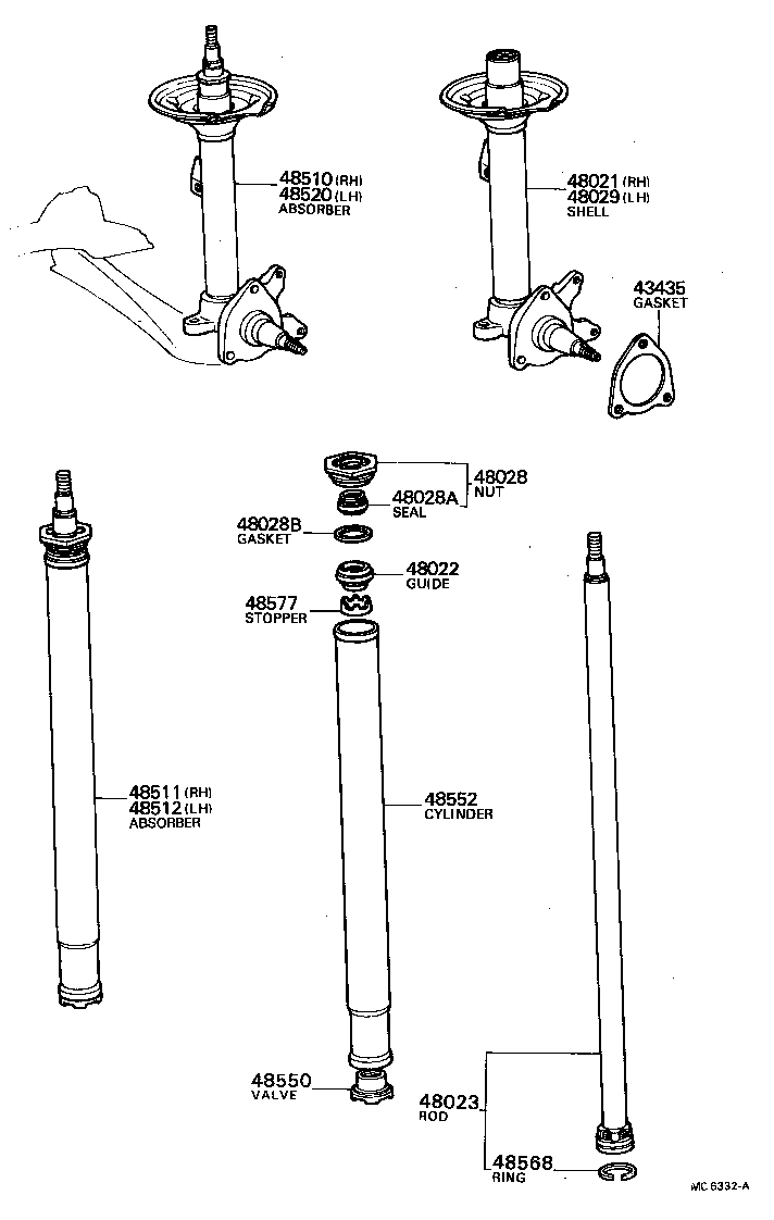 48131-22480 SPRING, FRONT COIL, RH product image