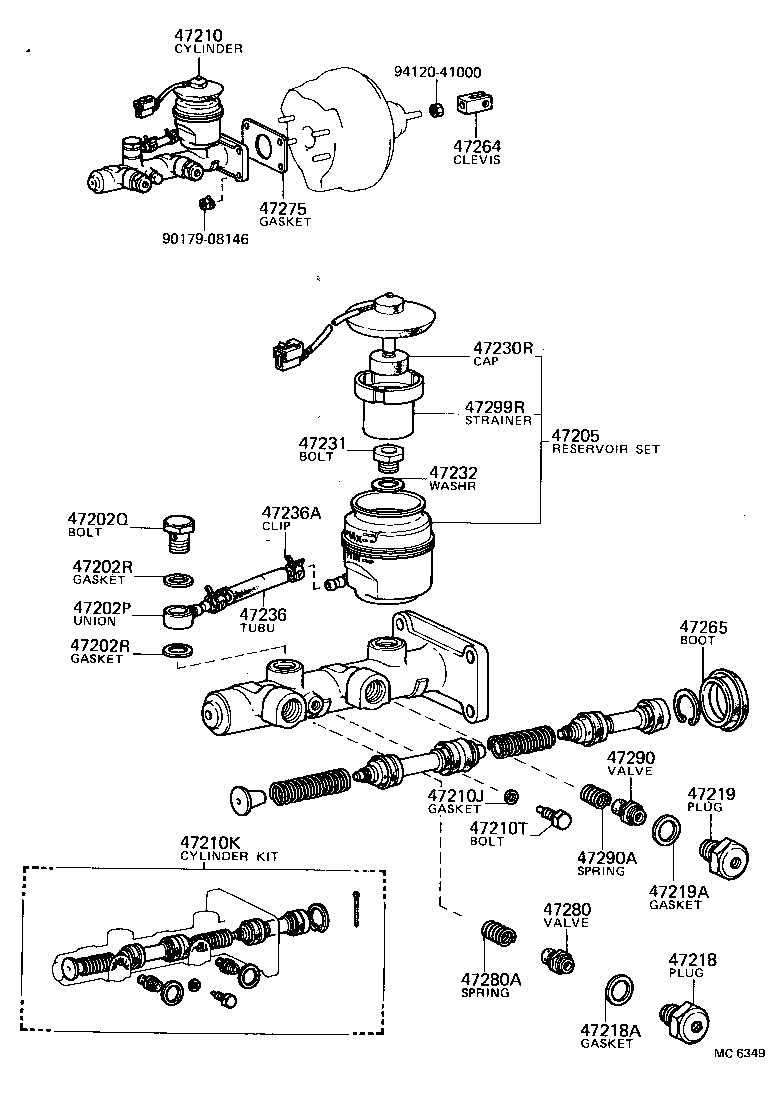 04471-35014 CYLINDER KIT, BRAKE MASTER product image