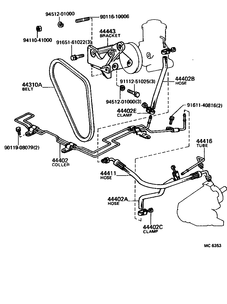 99343-01570 BELT, V(FOR VANE PUMP) product image