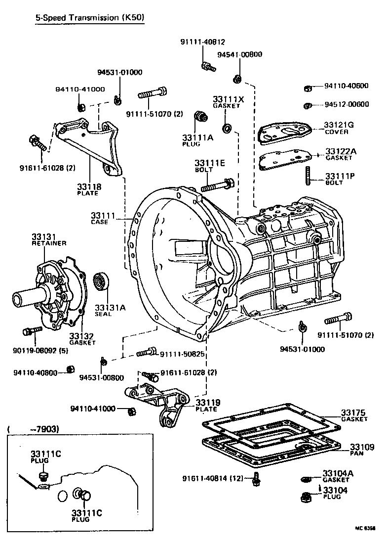 31111-12020 HOUSING, CLUTCH product image