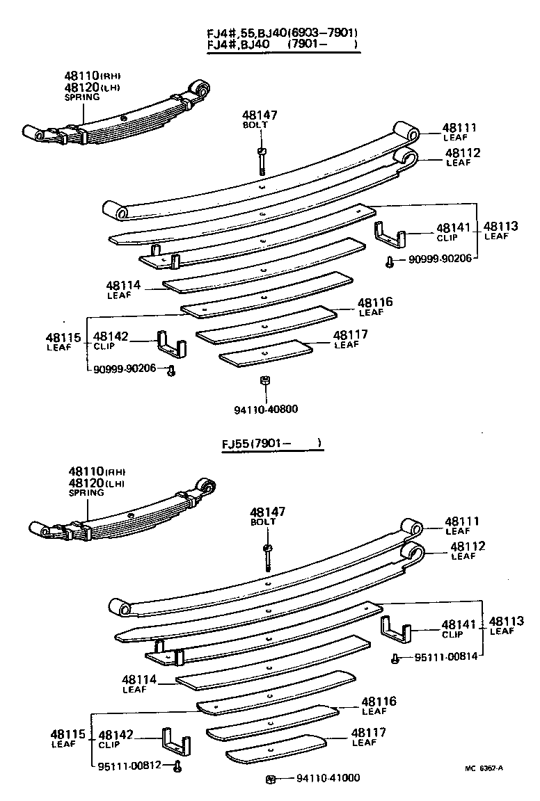 Toyota 04482-60010 PIN KIT, FRONT SPRING