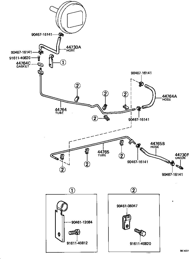 44761-36070 UNION(FOR VACUUM PUMP) product image