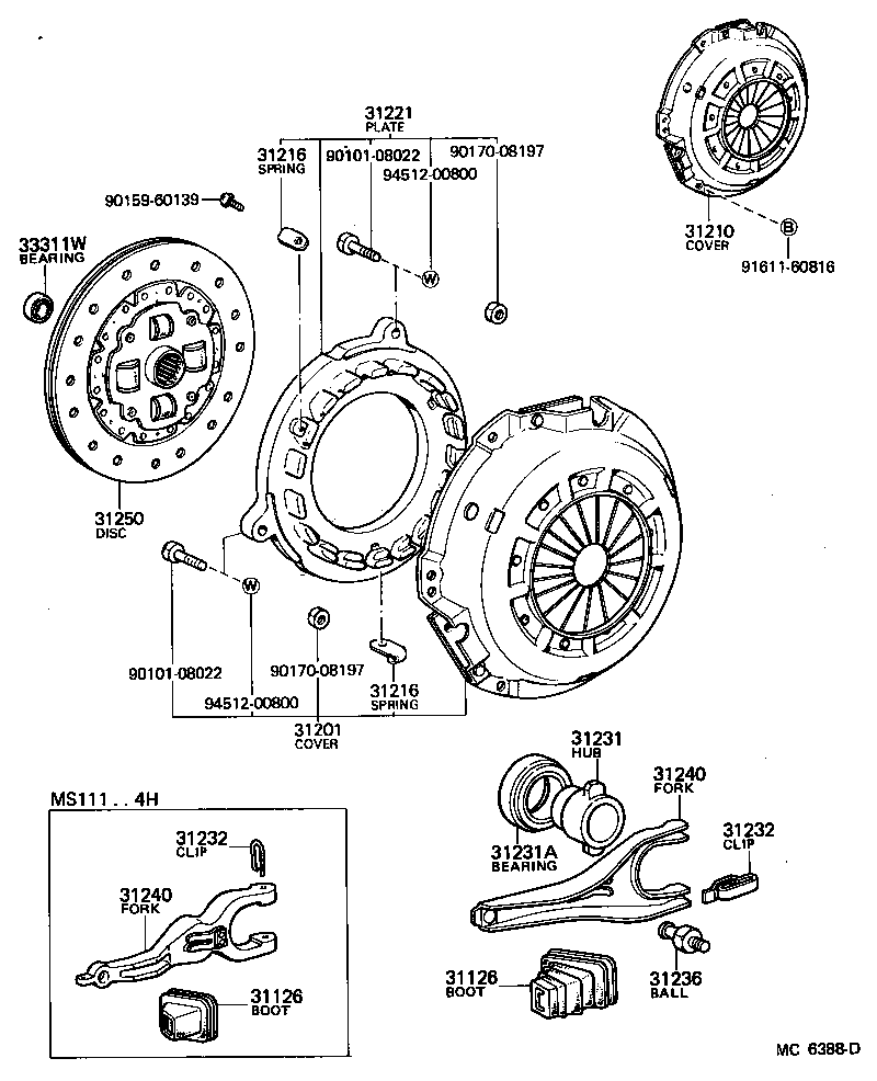 31210-30104 COVER ASSY, CLUTCH product image