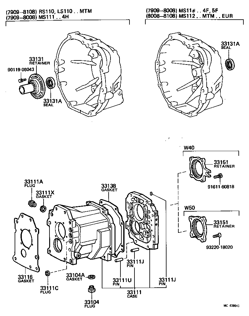 31111-30151 HOUSING, CLUTCH product image