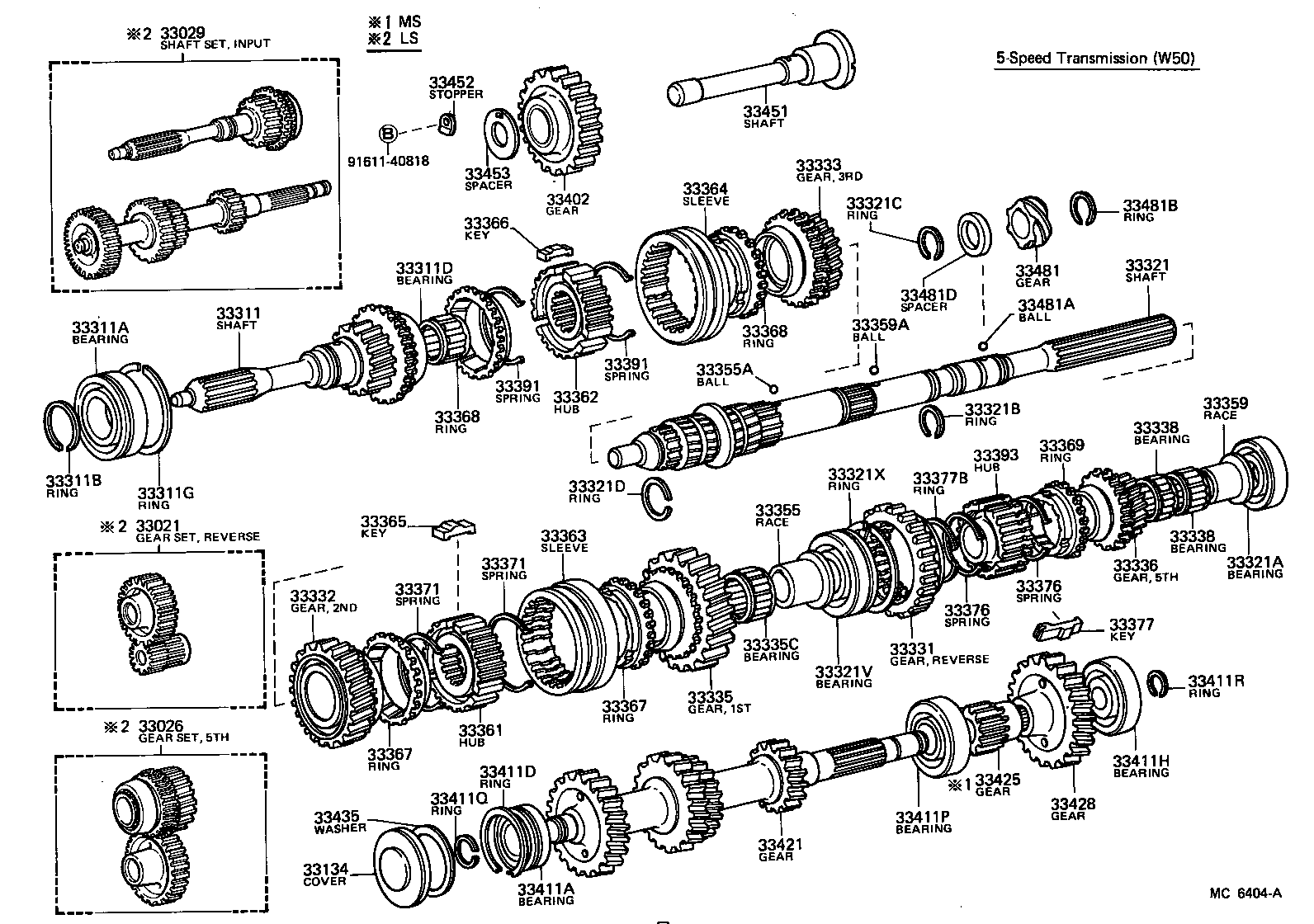 33334-30012 GEAR, 4TH product image