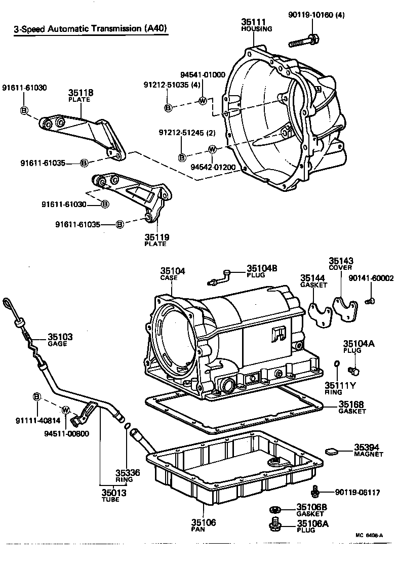 35103-40013 GAGE SUB-ASSY, TRANSMISSION OIL LEVEL product image