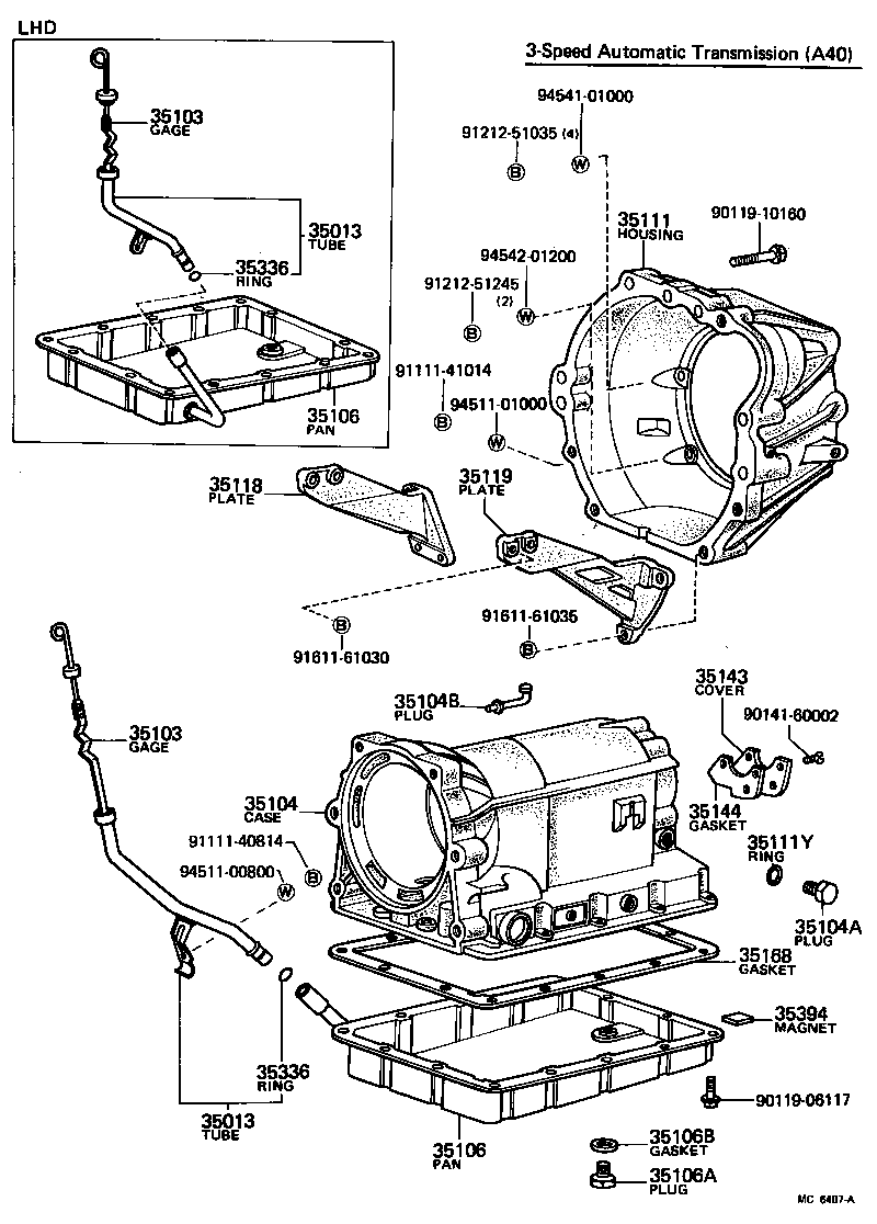 35013-30090 TUBE SUB-ASSY, TRANSMISSION OIL FILLER product image