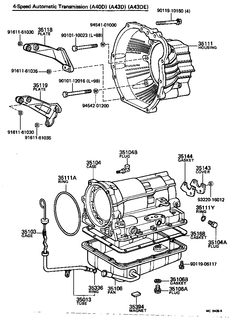 35103-40013 GAGE SUB-ASSY, TRANSMISSION OIL LEVEL product image