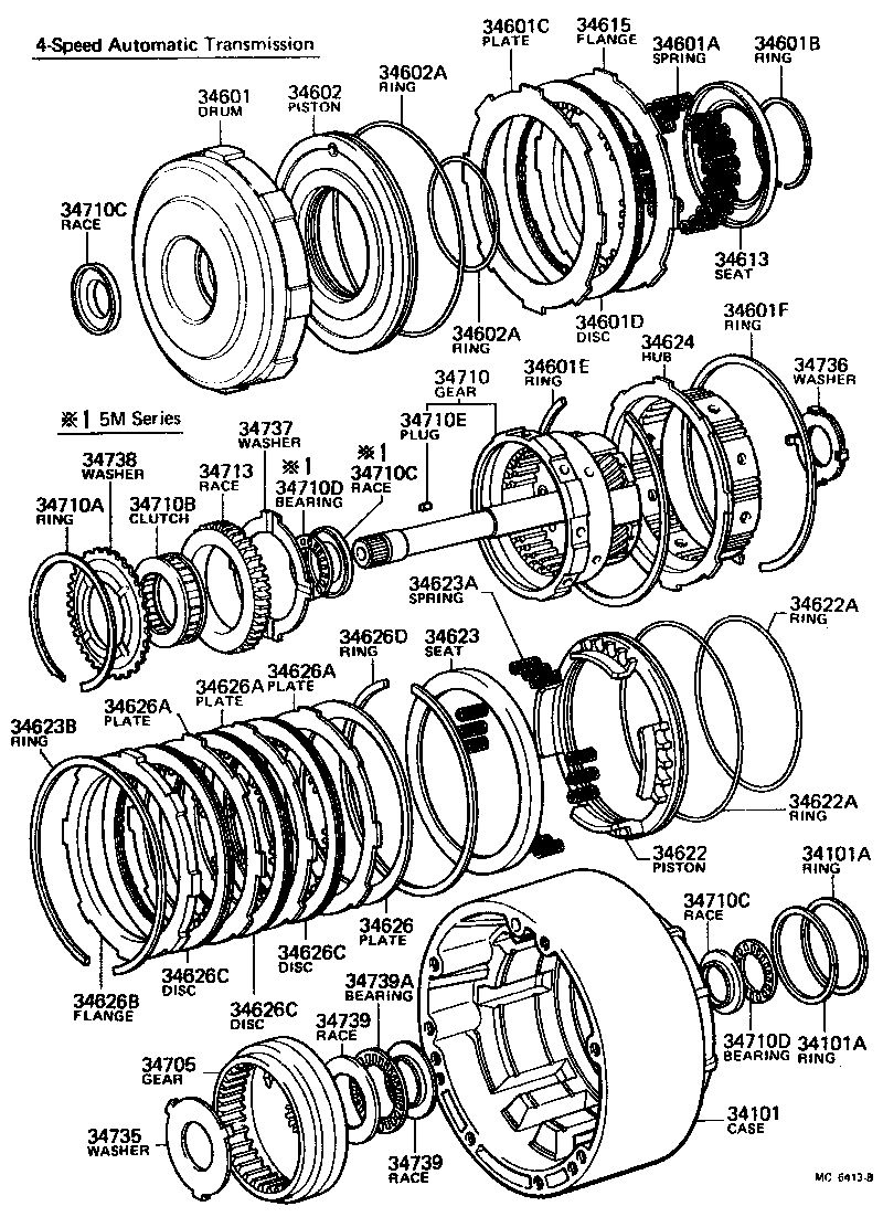 Toyota 34625-22010 FLANGE, REAR CLUTCH (FOR OVERDRIVE)