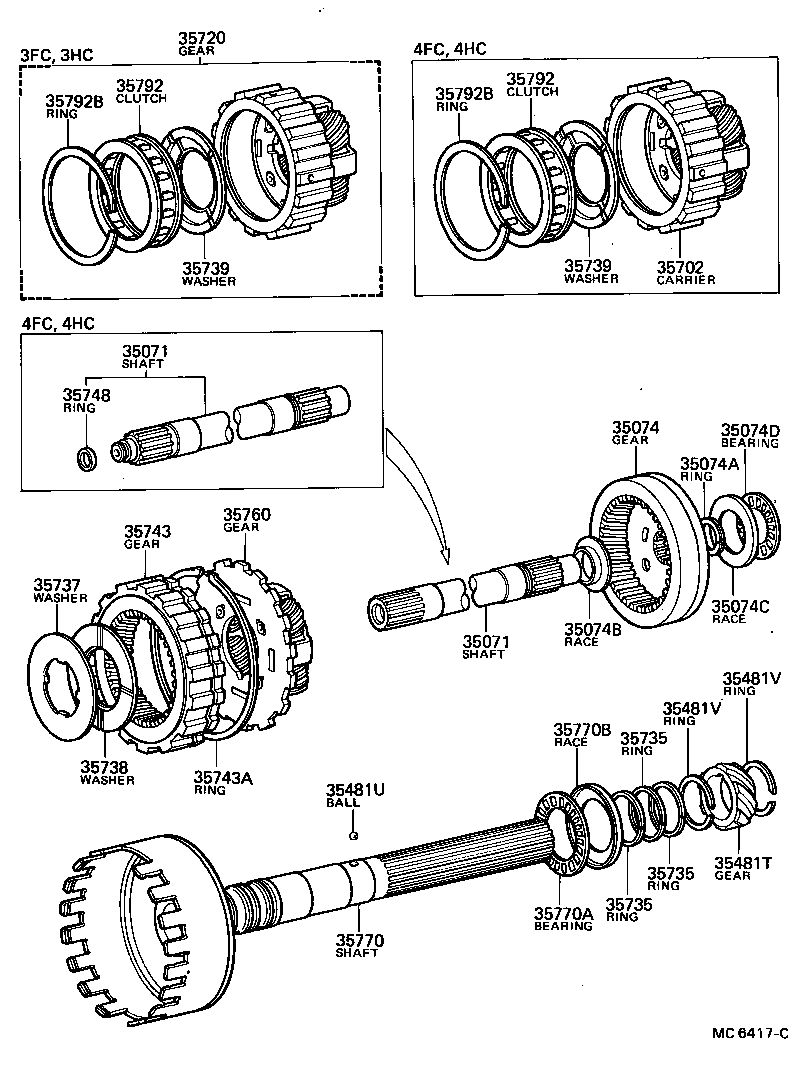 35760-30030 GEAR ASSY, REAR PLANETARY product image