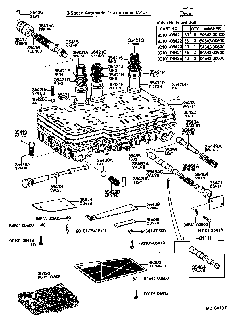 35420-30010 BODY ASSY, LOWER VALVE product image