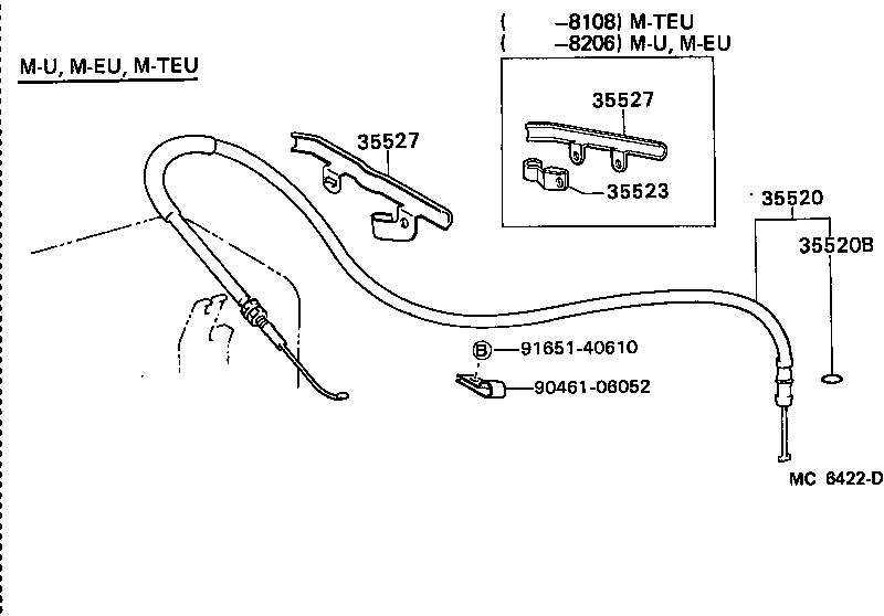 35520-30010 CABLE ASSY, THROTTLE product image
